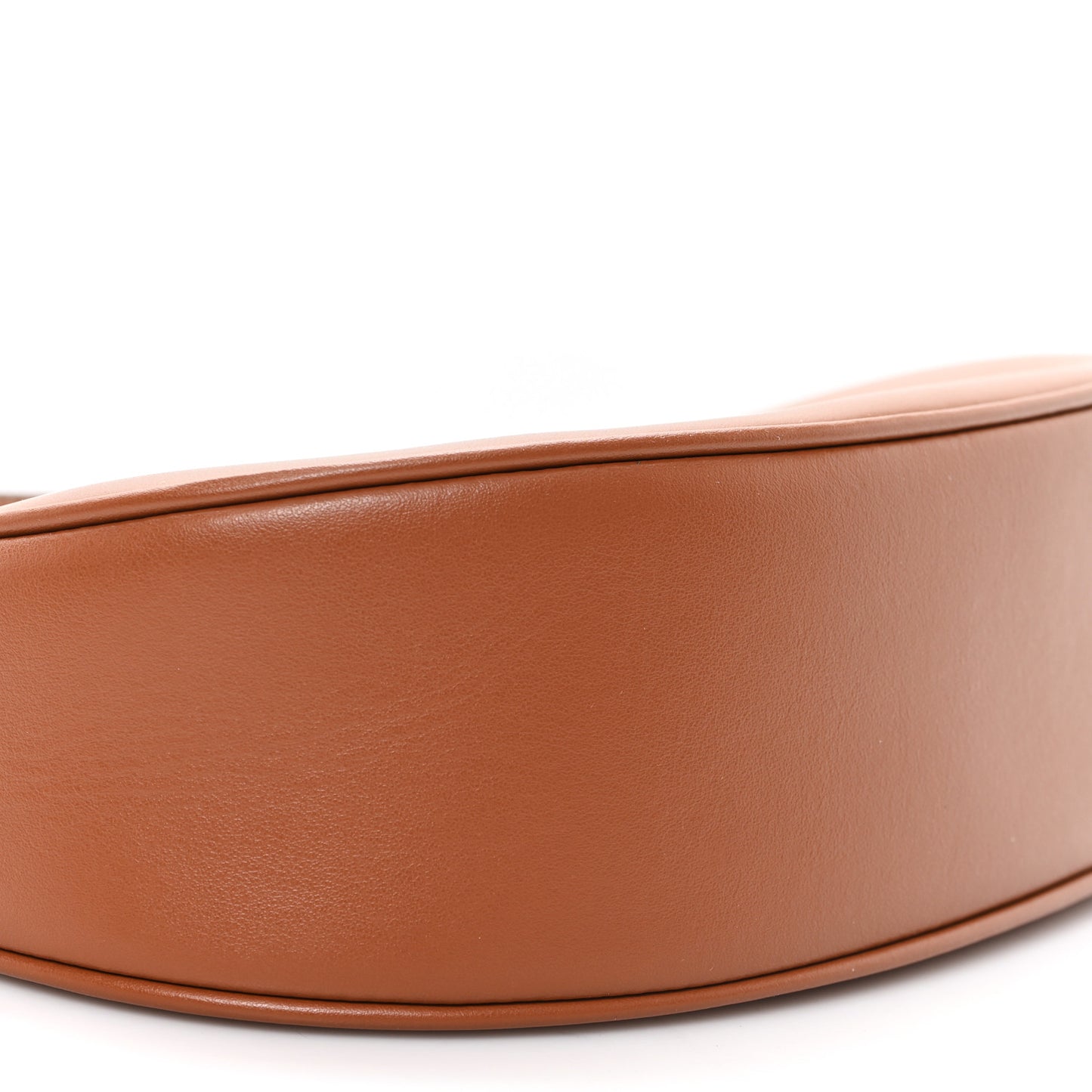 Smooth Calfskin Medium Strap Ava Triomphe Shoulder Bag Tan