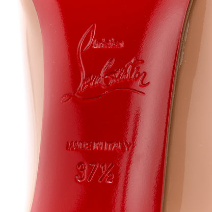 Christian Louboutin Patent Pigalle Follies 100 Pumps 37.5 Nude 7 of 8