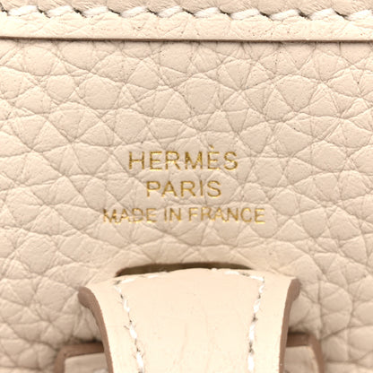 Hermes Taurillon Clemence Amazone Evelyne TPM Craie White 6 of 11