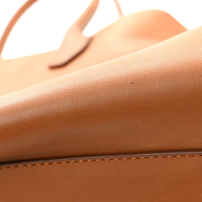 The Row Polished Saddle Calfskin Soft Margaux 15 Cuir 22 of 27