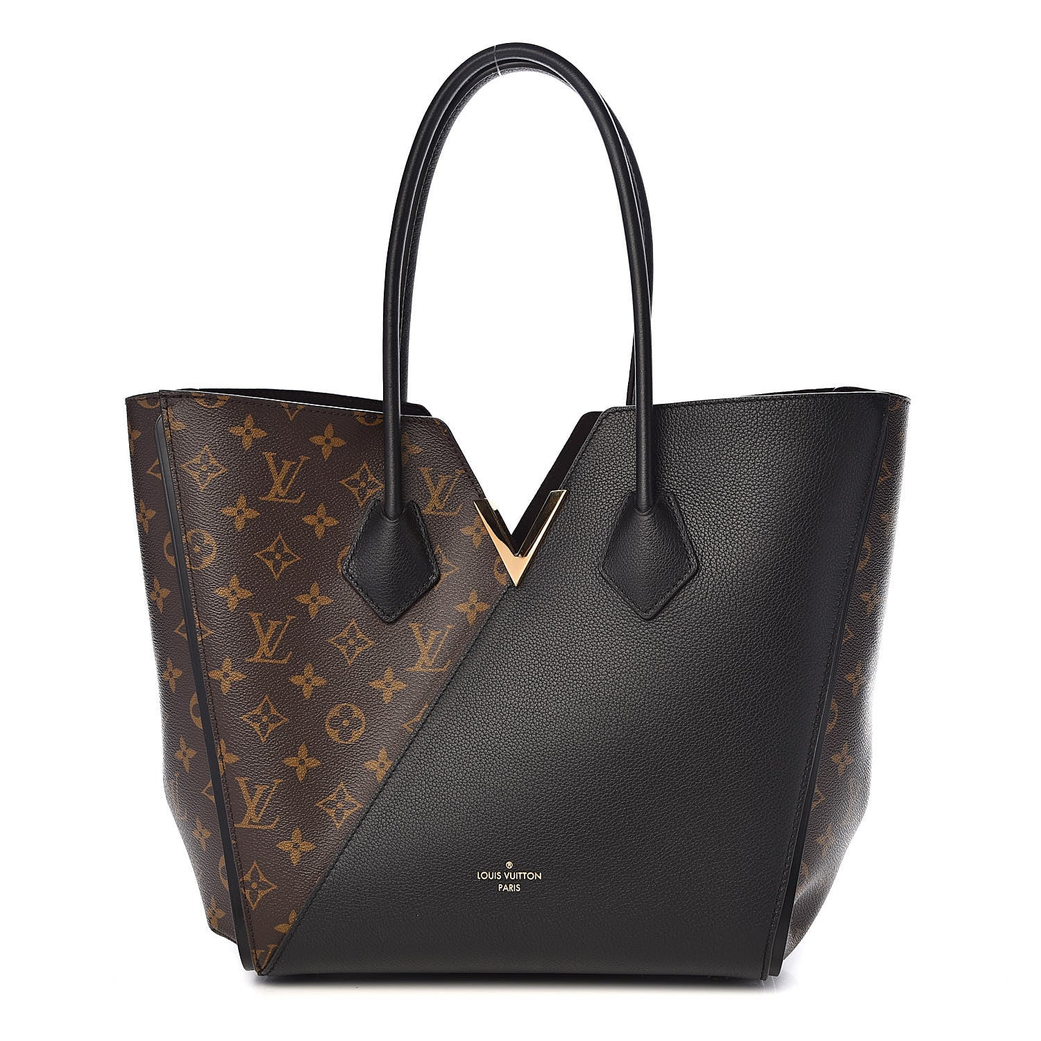 Louis Vuitton Calfskin Monogram Kimono Tote Black 1 of 11