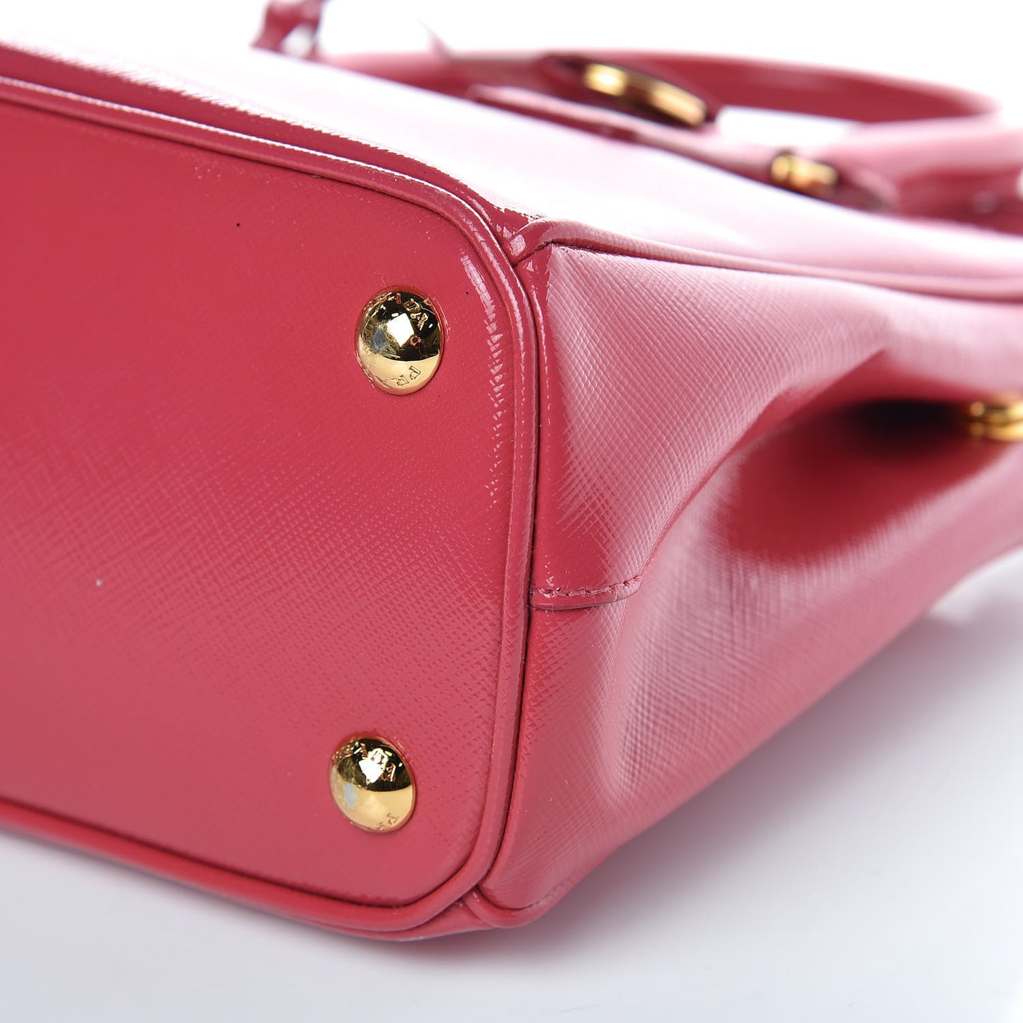 Saffiano Vernice Mini Galleria Double Zip Tote Peonia