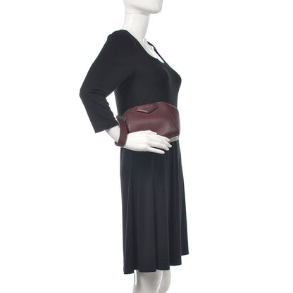 Givenchy Sugar Goatskin Small Antigona Beauty Wristlet Oxblood 2 of 11