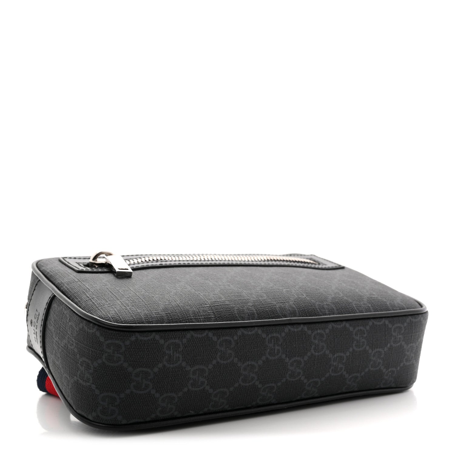 Gucci Soft GG Supreme Monogram Web Belt Bag Black Grey 4 of 10