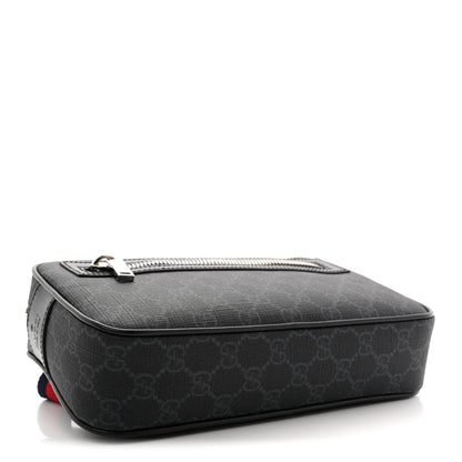 Gucci Soft GG Supreme Monogram Web Belt Bag Black Grey 4 of 10