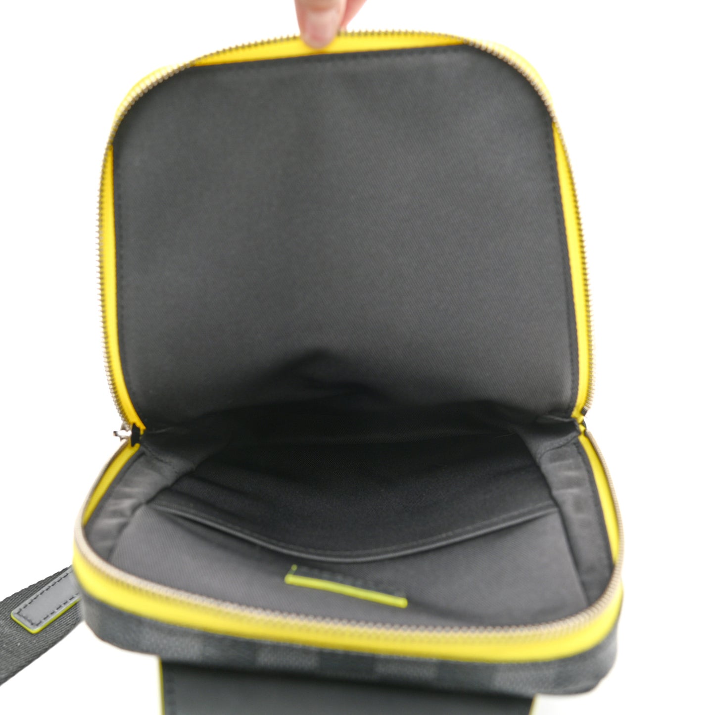 Damier Graphite Avenue Sling Backpack Yellow