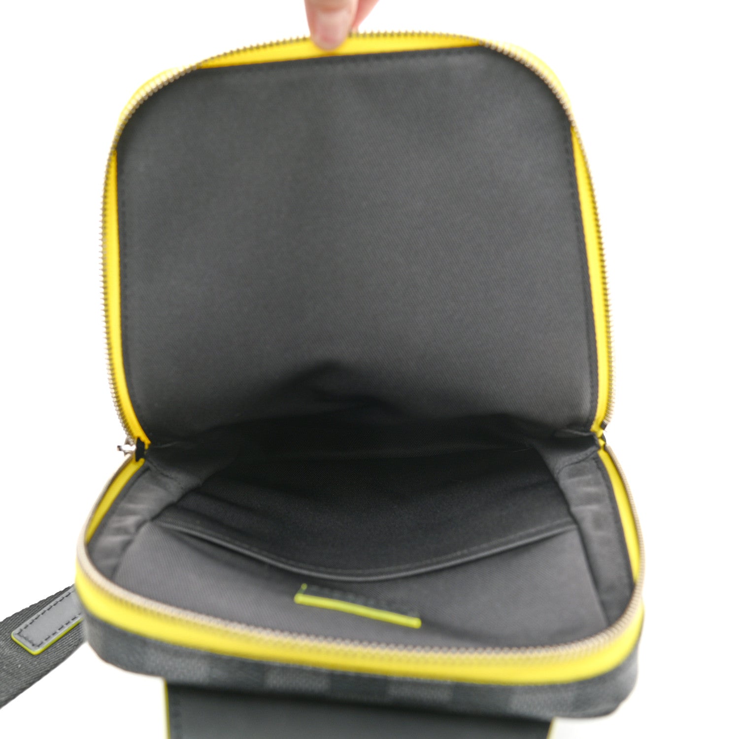 Louis Vuitton Damier Graphite Avenue Sling Backpack Yellow 4 of 7