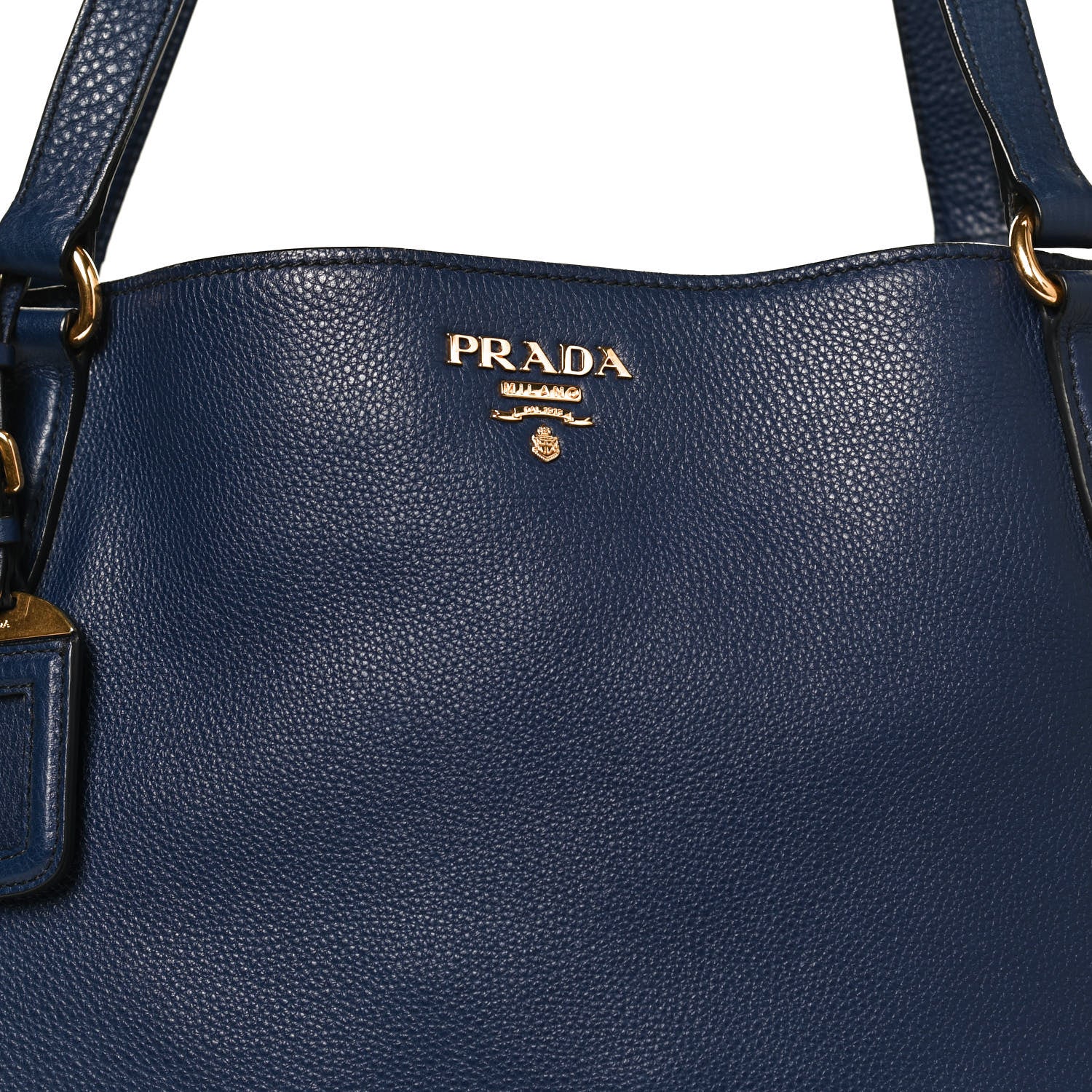 Prada Vitello Daino Side Pocket Tote Inchiostro 8 of 12
