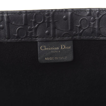 Christian Dior Oblique Calfskin Embossed Book Tote Black 6 of 10