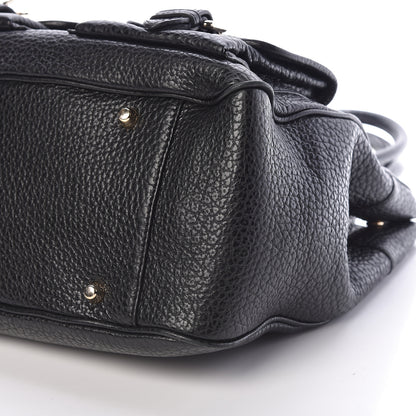 Burberry Heritage Grain Front Pocket Tote Black 9 of 9
