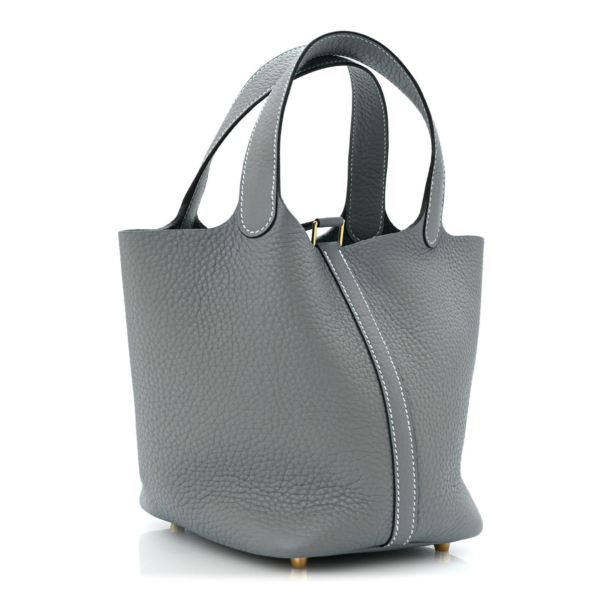 Hermes Taurillon Clemence Picotin Lock 18 PM New Blue Jean 3 of 11