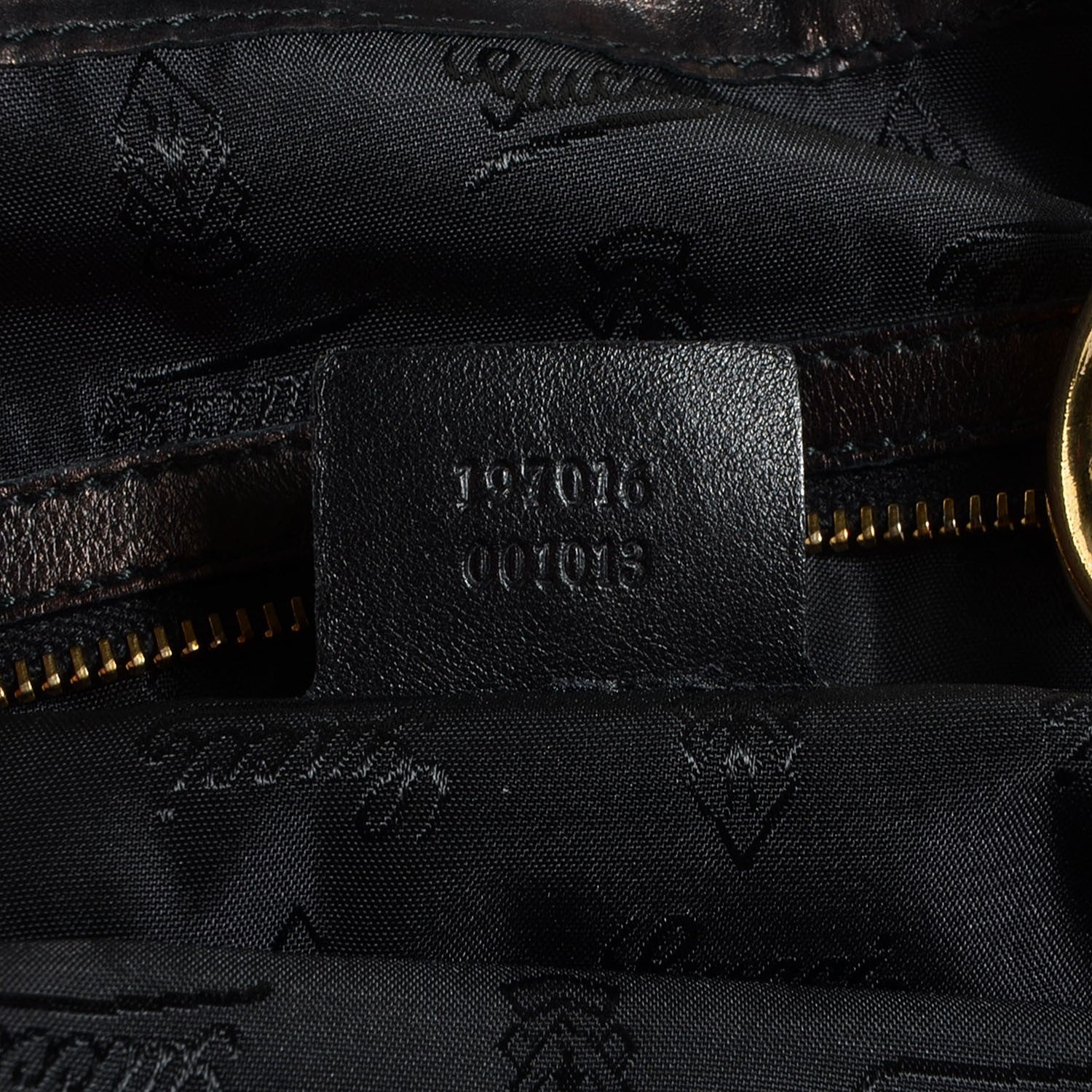 Gucci Patent Large Hysteria Top Handle Bag Black 7 of 7