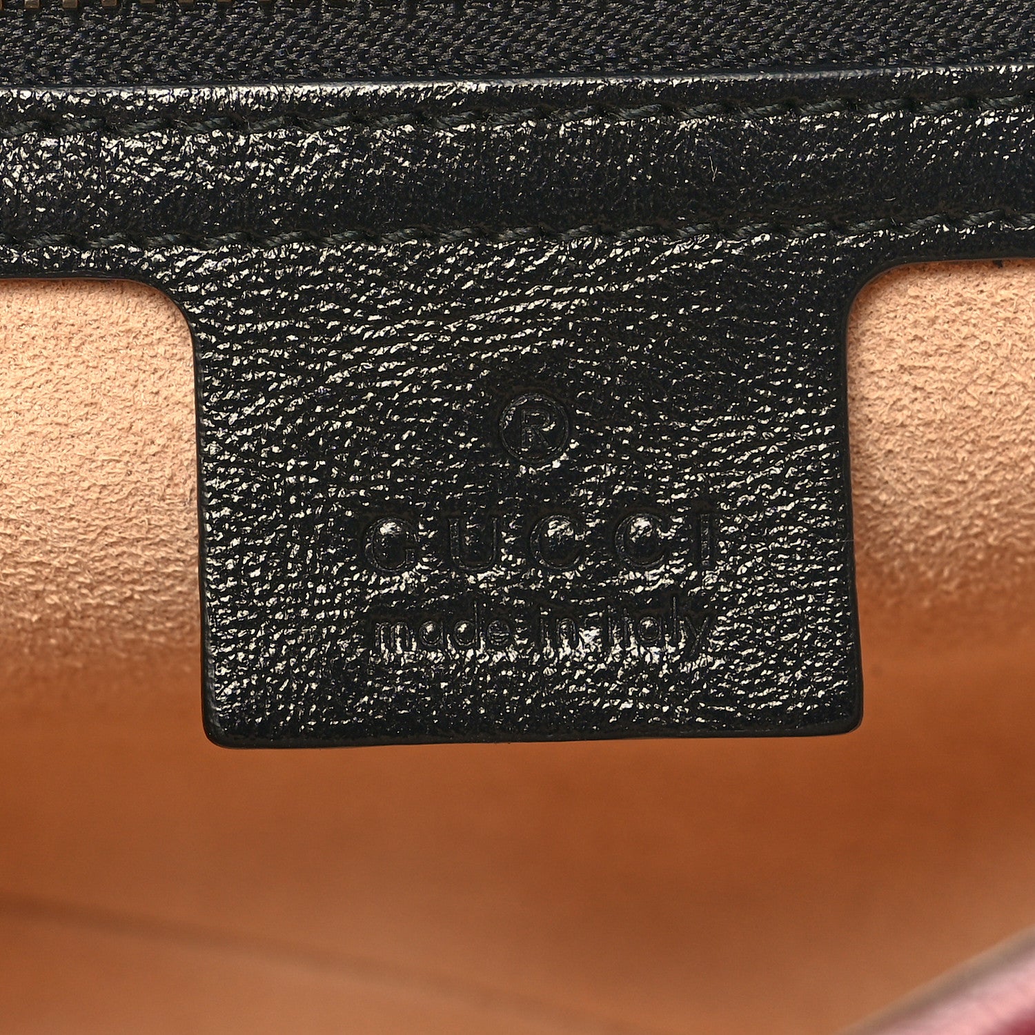 Gucci Vintage Effect Calfskin Matelasse Diagonal Striped Small Torchon GG Marmont Shoulder Bag Black Beige 6 of 10
