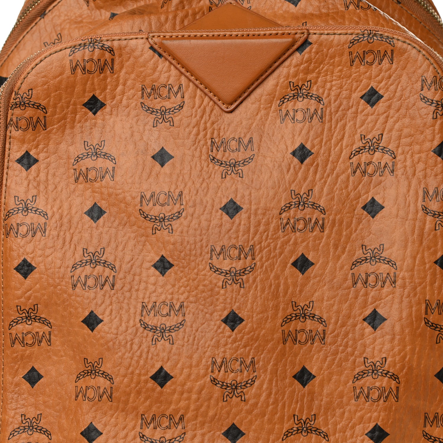 MCM Visetos Medium Duke Backpack Cognac 8 of 12