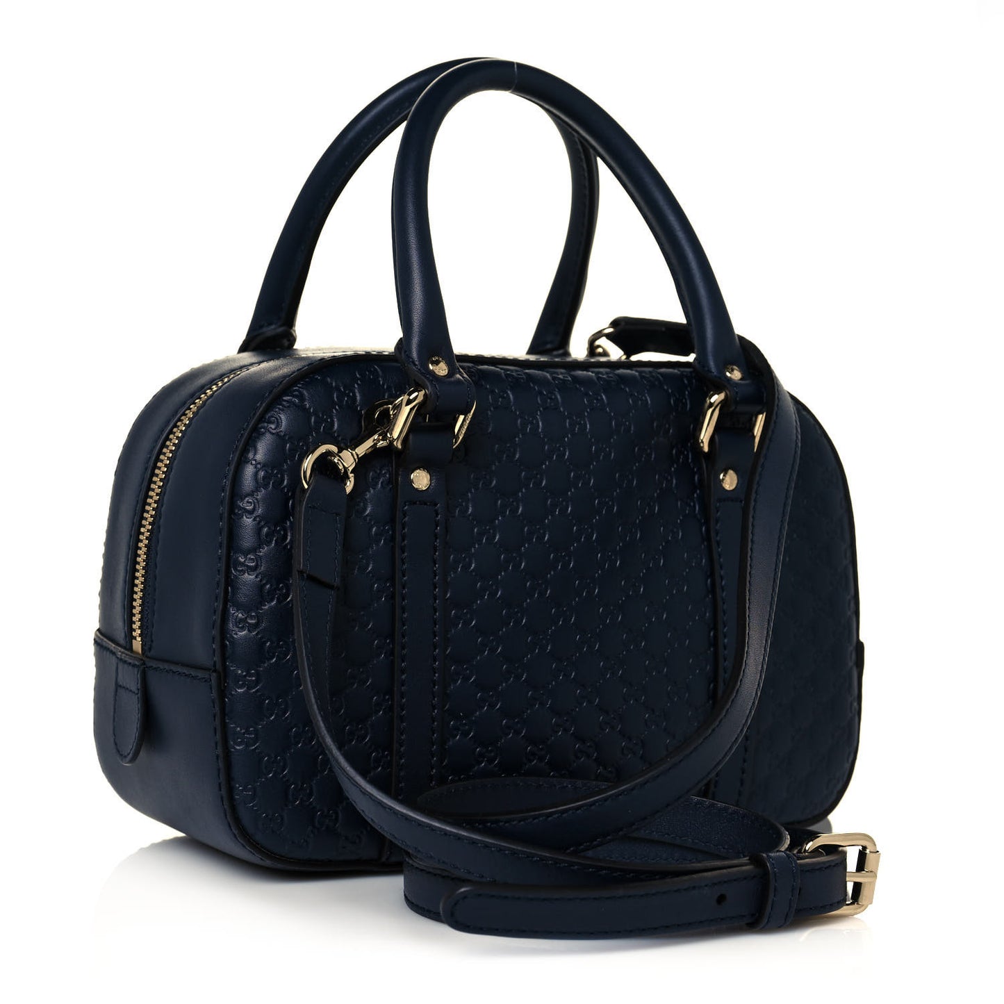 Soft Microguccissima Small Crossbody Bag Blue