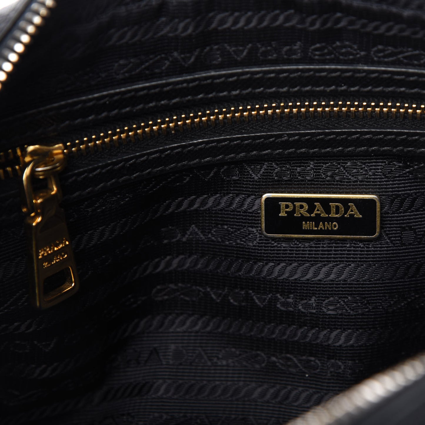 Saffiano Lux Camera Case Crossbody Bag Black