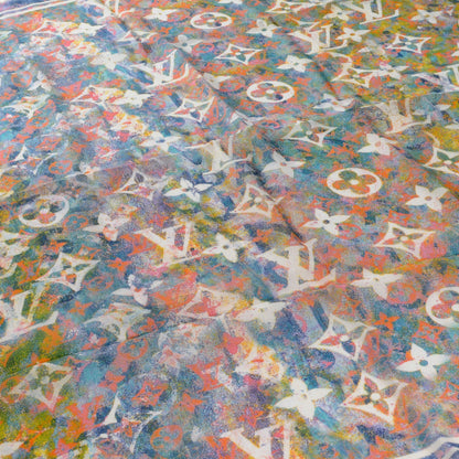 Louis Vuitton Silk Monogram Richard Prince Watercolor Scarf 1 of 6