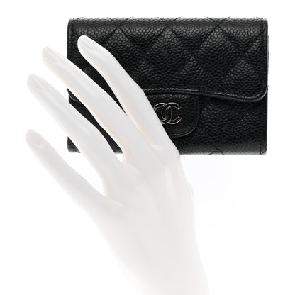 Chanel Caviar Quilted Flap Card Holder Black 2 of 8