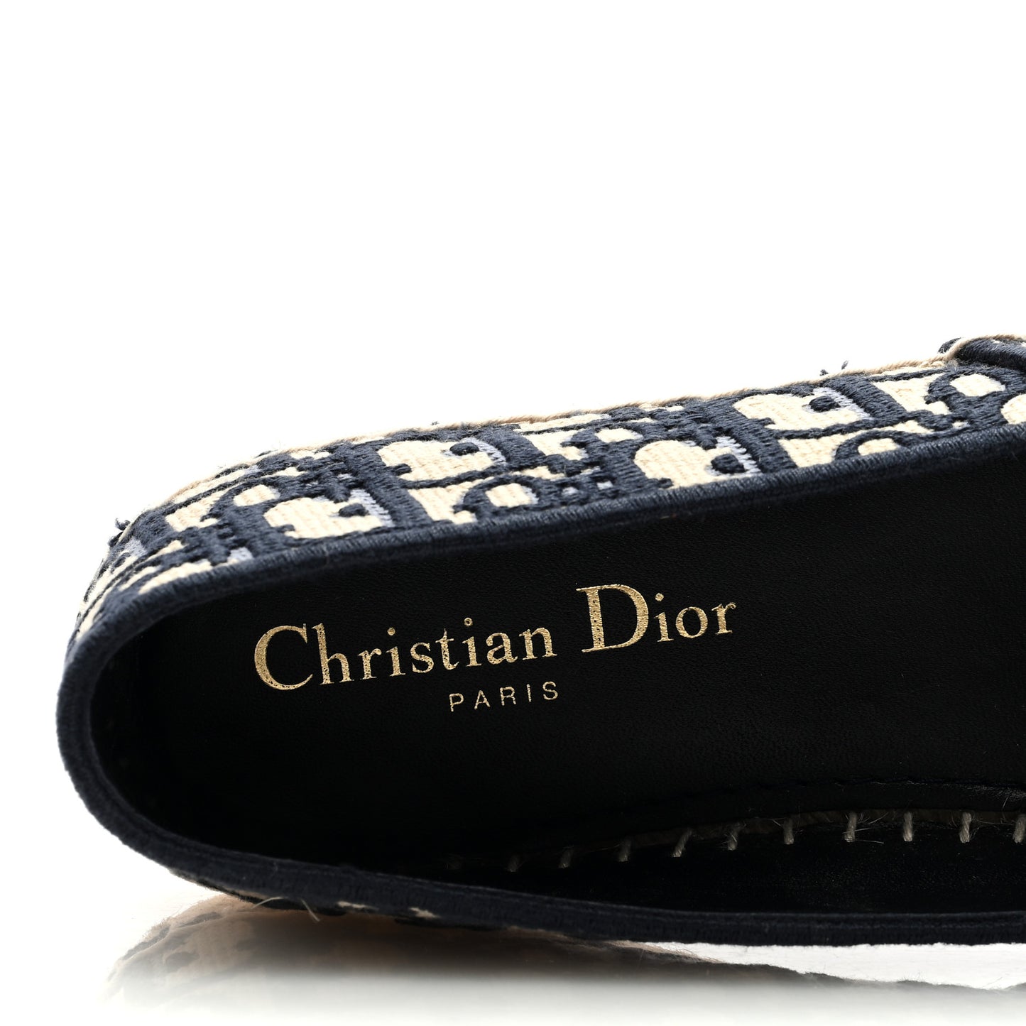 Oblique Embroidered Granville 15mm Espadrilles 38 Deep Blue