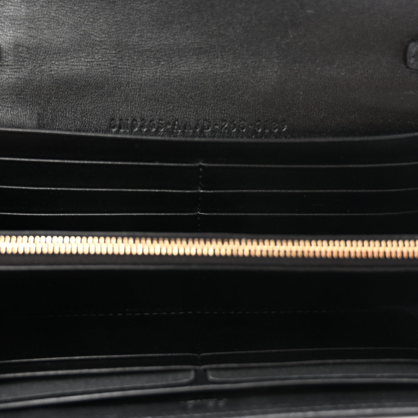 Nappa Matisse FF Embossed Continental Wallet On Chain Black Black