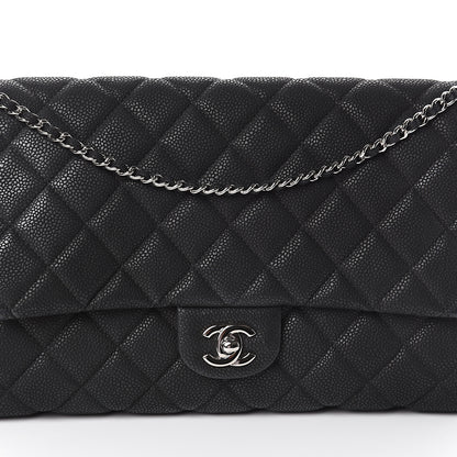 Chanel Caviar Quilted Clutch With Chain Flap Black 7 of 9