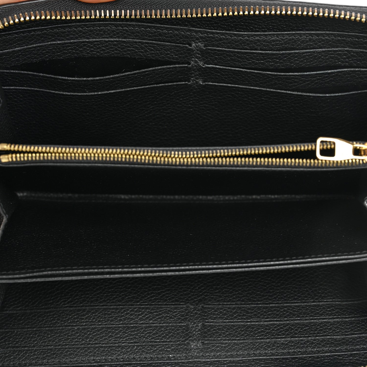 Louis Vuitton Empreinte Zippy Wallet Black 8 of 9