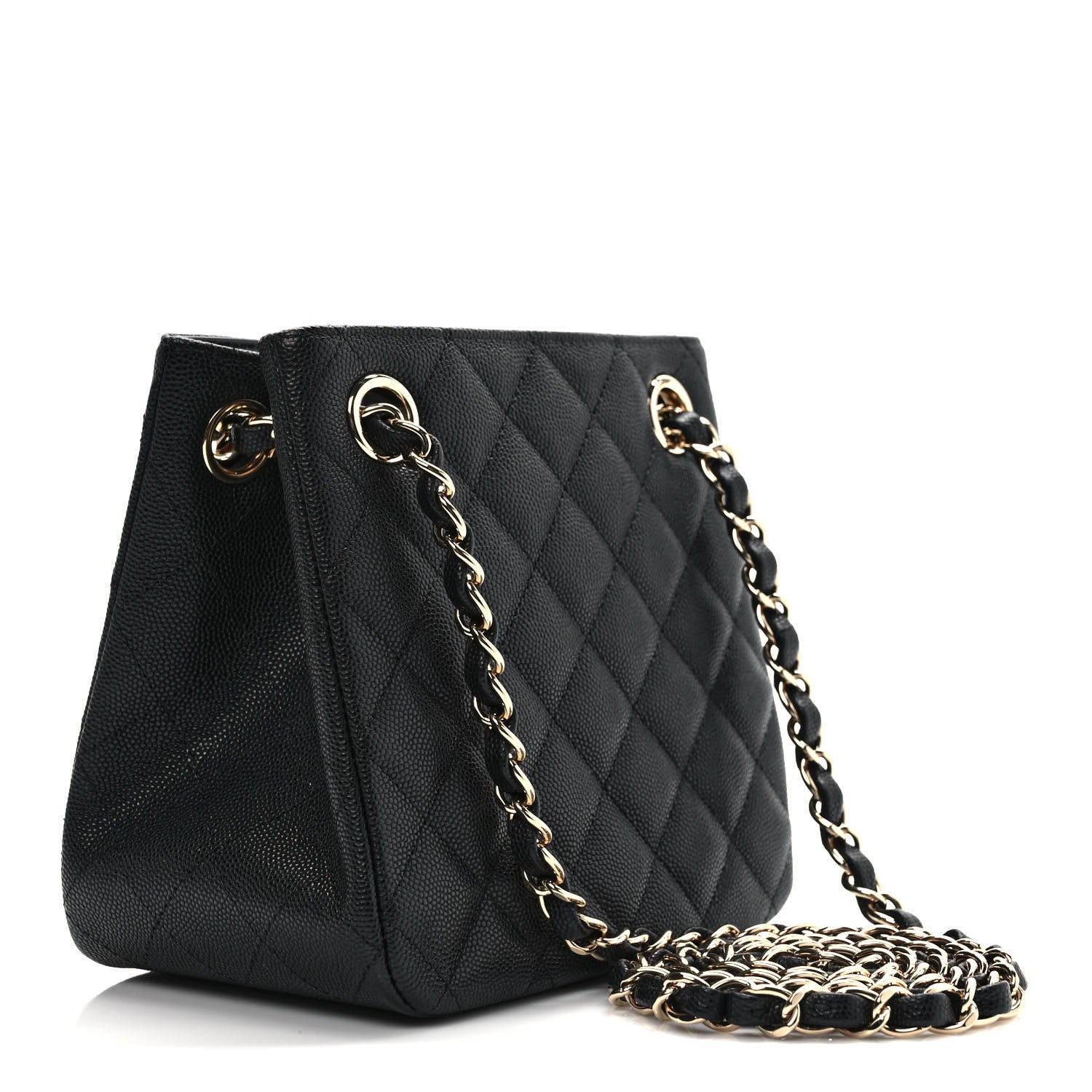 Chanel Caviar Quilted Mini Bucket Bag Black 3 of 8