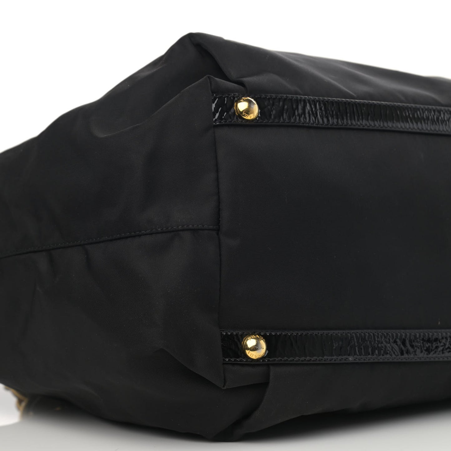 Tessuto Nylon Chain Shoulder Bag Nero Black
