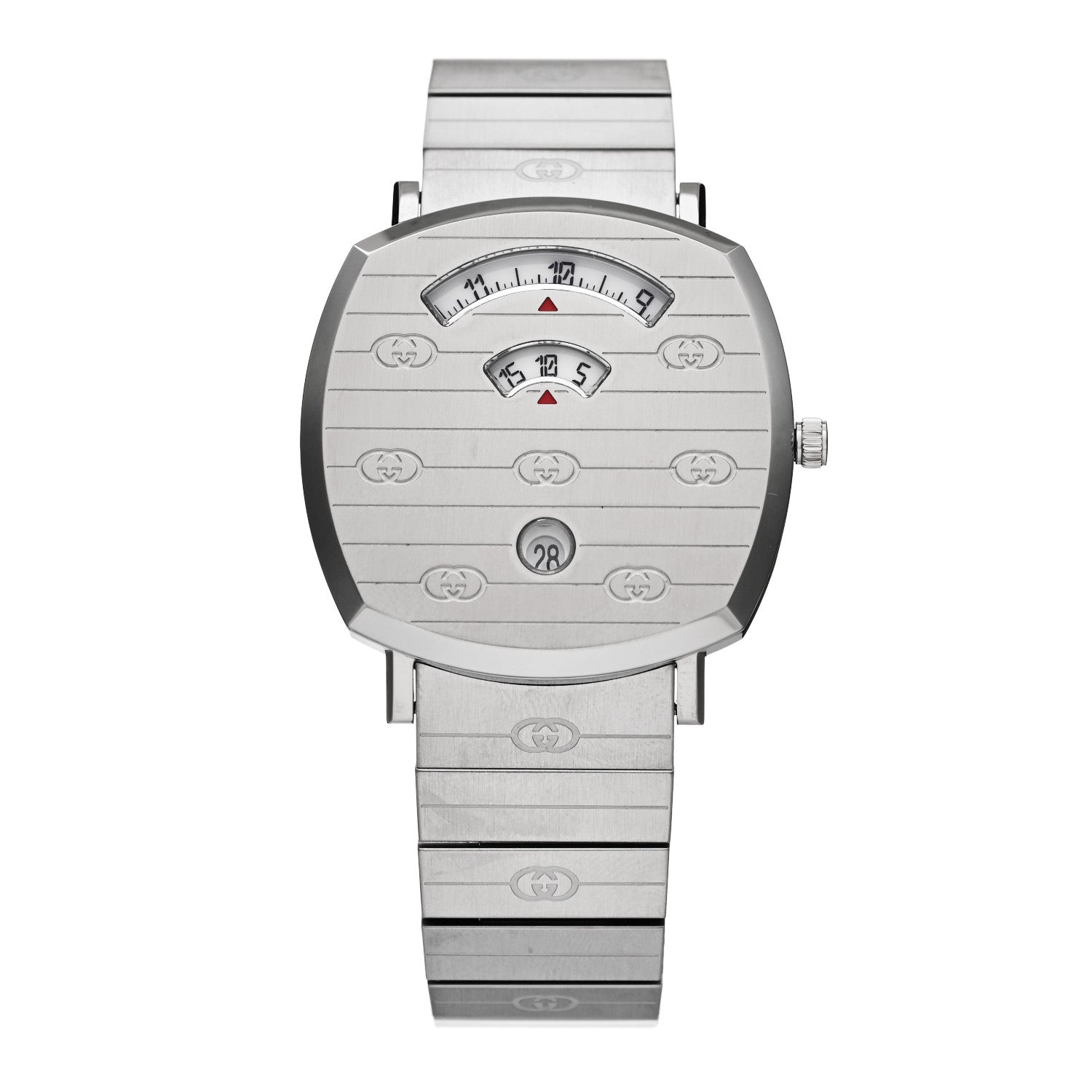 Gucci Stainless Steel 38mm Grip Quartz Watch 1 of 5