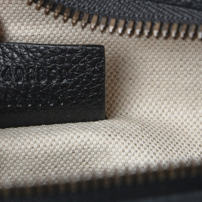 Gucci Grained Calfskin Logo Belt Bag Black 7 of 7
