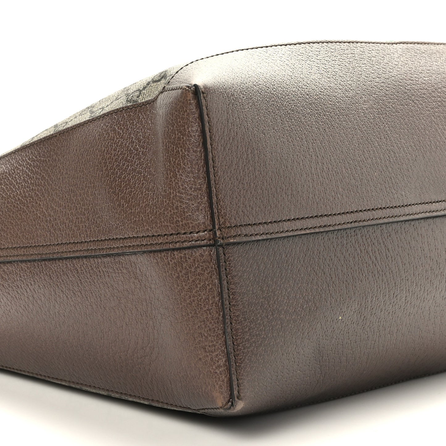 GG Supreme Monogram Web Ophidia Tote Brown