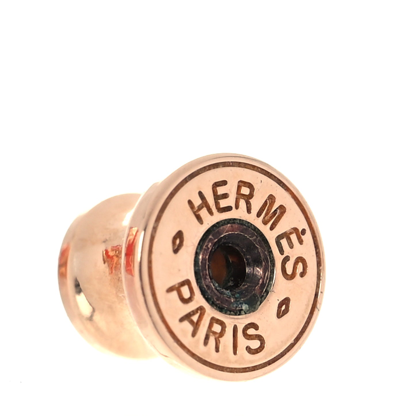 Rose Gold Lacquered Pop H Earrings Rouge Corail