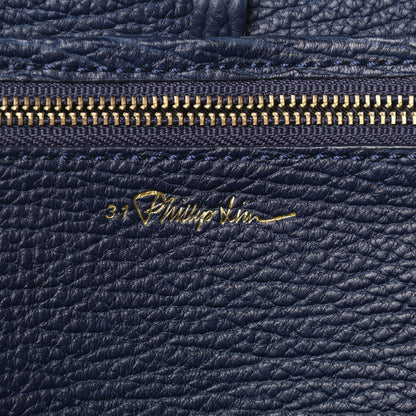 3.1 Phillip Lim Textured Calfskin Large Pashli Satchel Navy 6 of 9