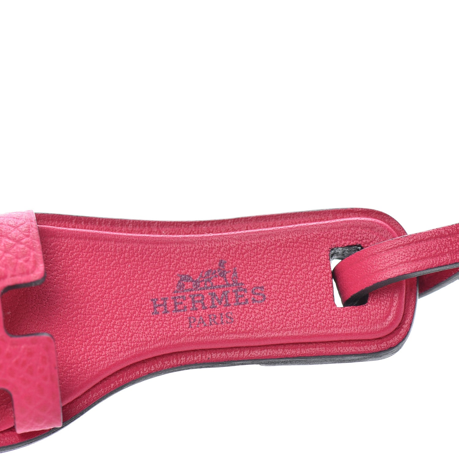 Hermes Epsom Butler Calfskin Hunter Oran Nano Bag Charm Rose Mexico 3 of 3