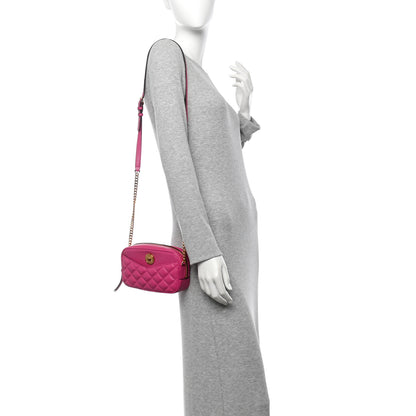 Versace Nappa Quilted La Medusa Camera Bag Orchid 2 of 10