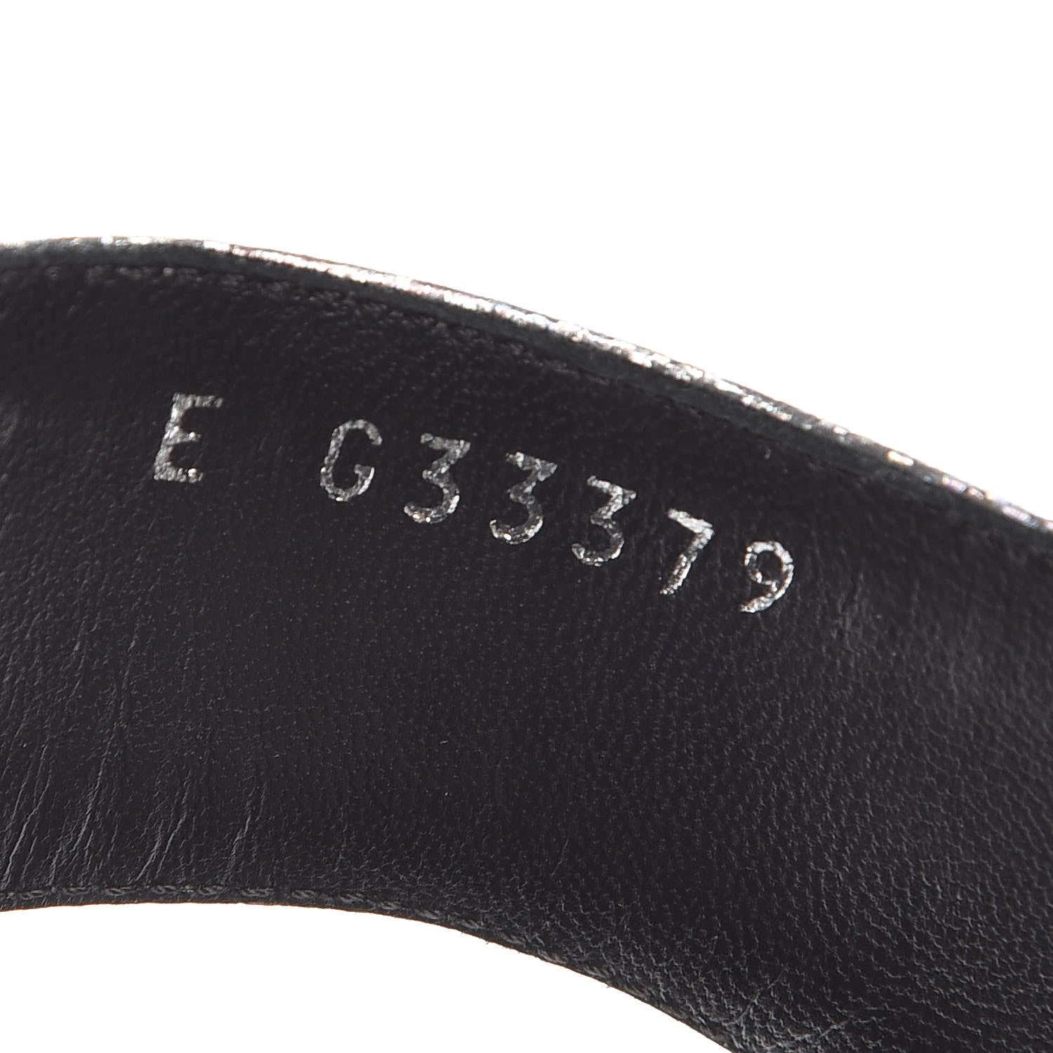 Chanel Fantasy Lambskin CC Chain Thong Sandals 37.5 Silver Black 8 of 9