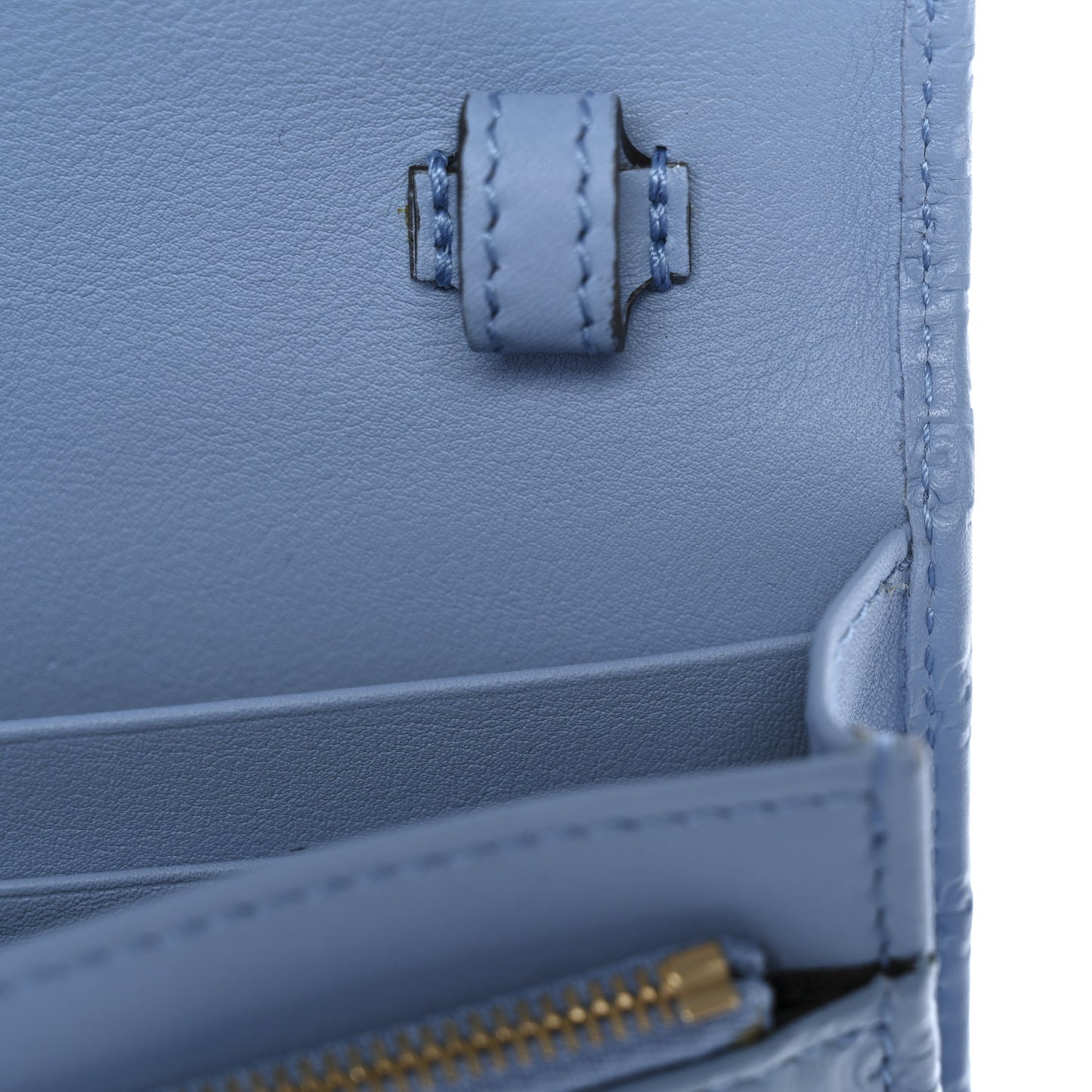 Microguccissima Crossbody Wallet Mineral Blue