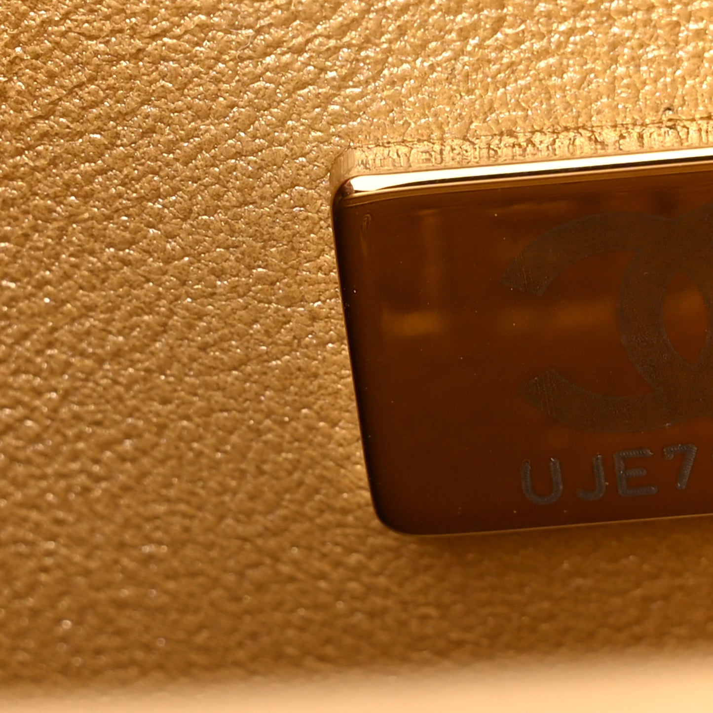 Lambskin Quilted Mini Sweetheart Rectangular Flap Gold