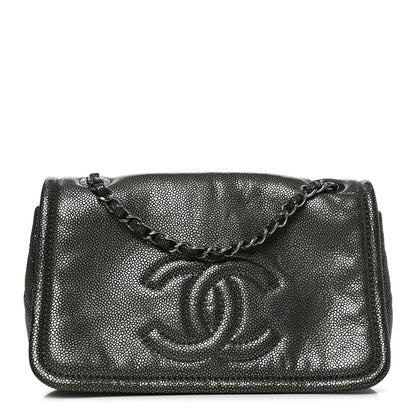 Chanel Metallic Caviar Medium Timeless CC Flap Dark Silver 1 of 10