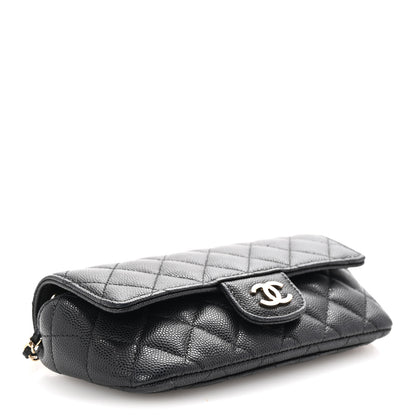 Chanel Caviar Quilted Glasses Case With Chain Black 4 of 12