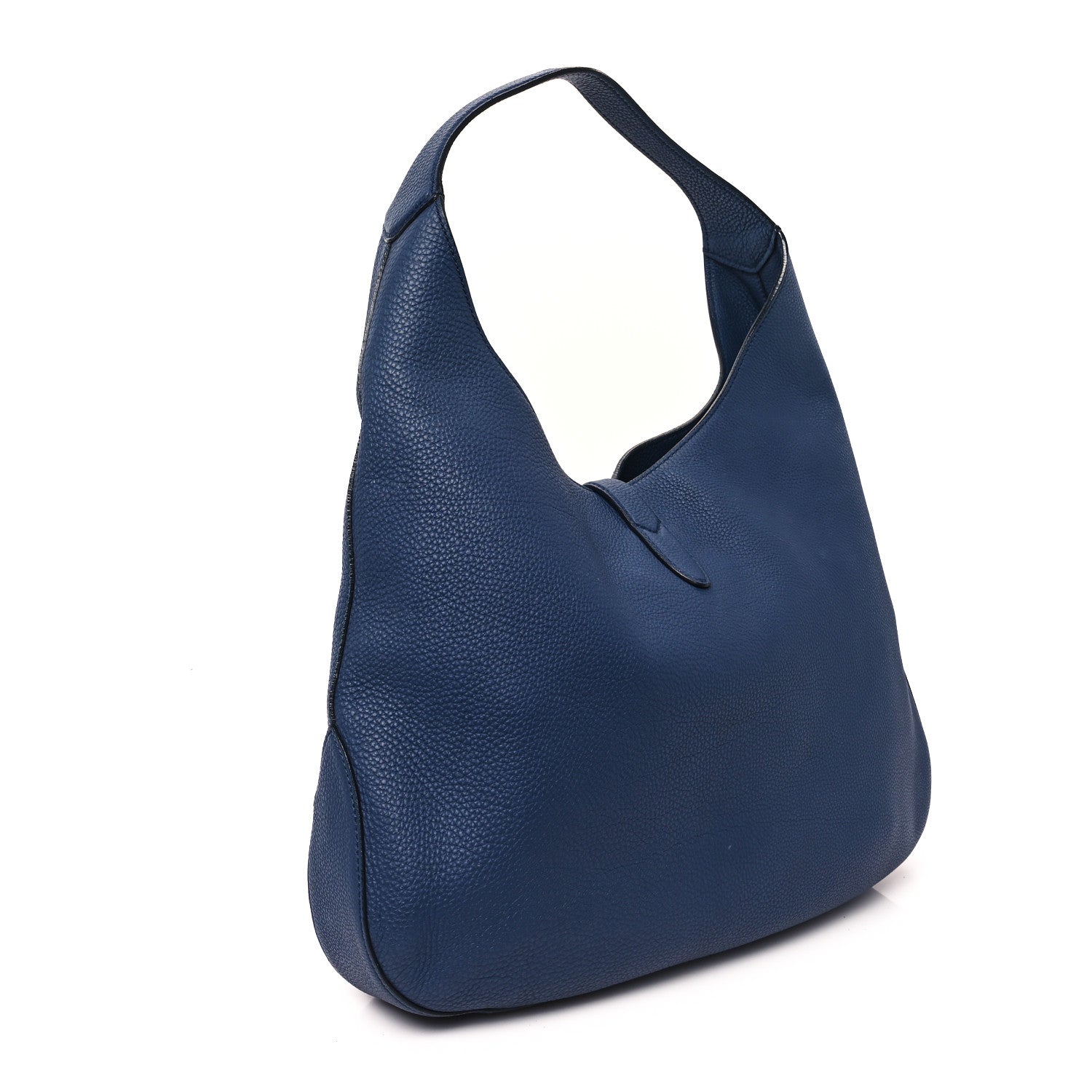 Gucci Soft Grained Calfskin Large Jackie Hobo Classic Blue Marine 4 of 14
