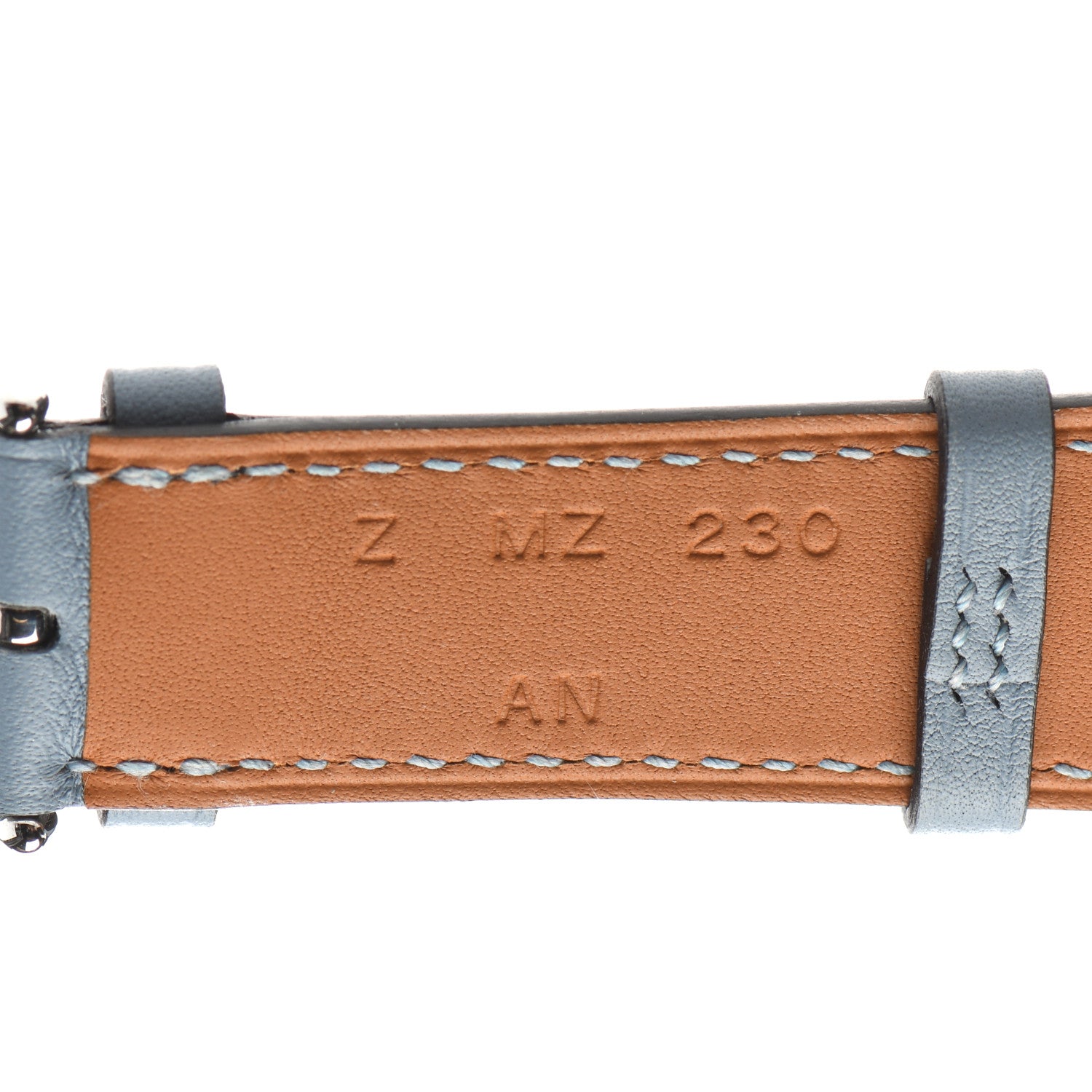 Hermes Swift 40mm Apple Watch Single Tour Band Bleu Lin 4 of 7