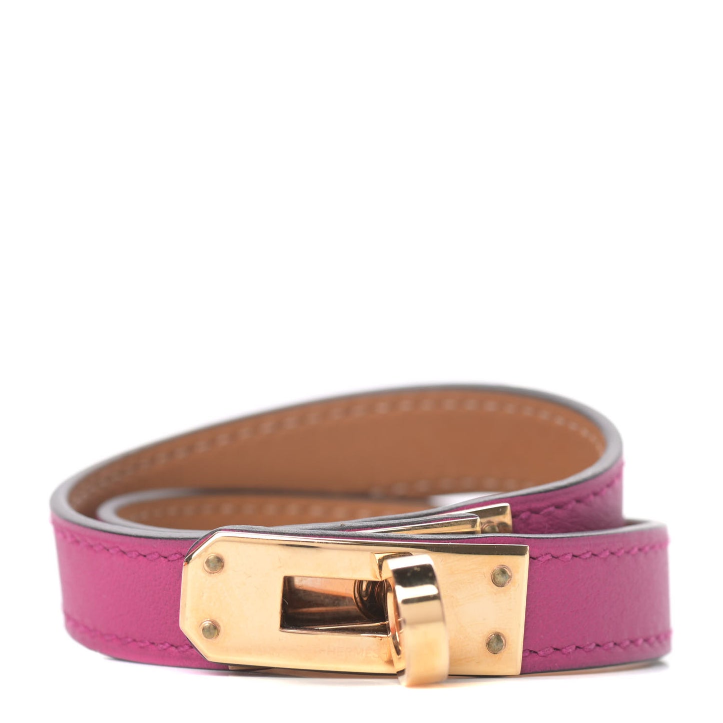 Swift Kelly Double Tour Bracelet T2 Rose Pourpre