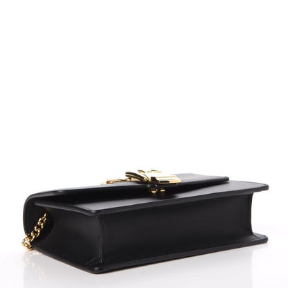Gucci Calfskin Super Mini Sylvie Chain Shoulder Bag Black 5 of 8