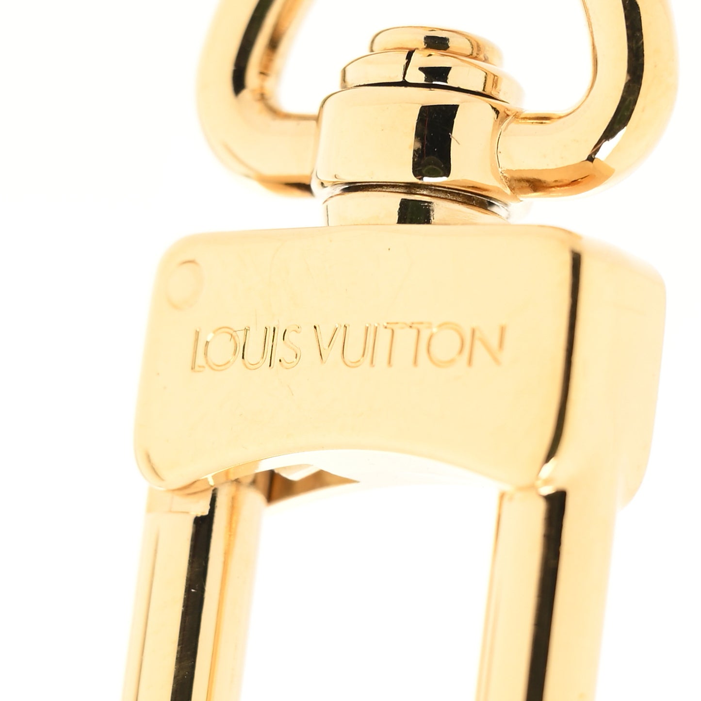 Metal Monogram Epi Spring Street Bag Charm Key Holder Gold