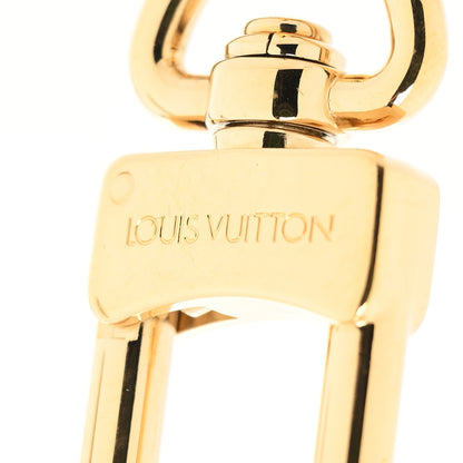 Louis Vuitton Metal Monogram Epi Spring Street Bag Charm Key Holder Gold 3 of 4