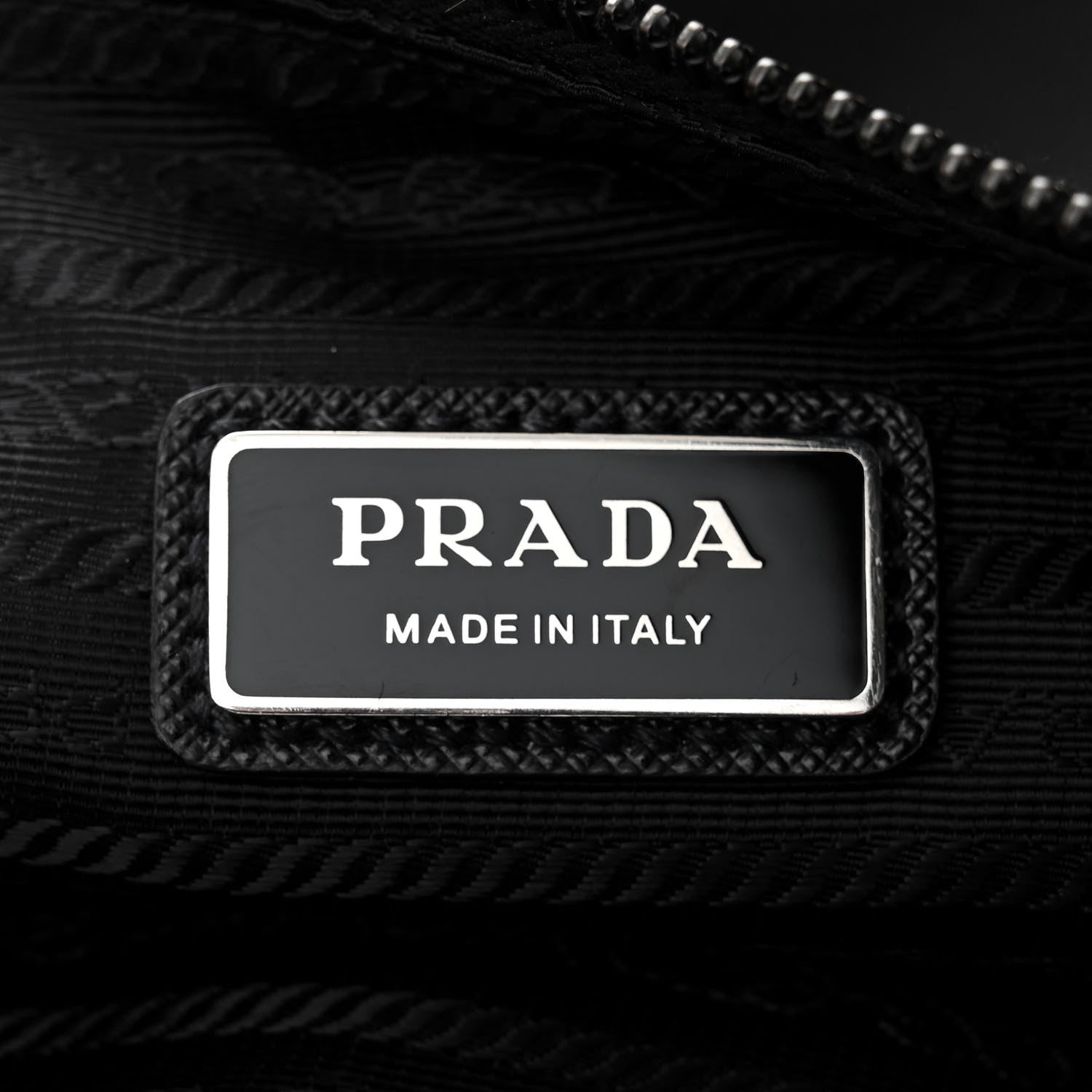 Prada Re-Nylon Saffiano Pocket Zippered Shoulder Bag Black 6 of 10