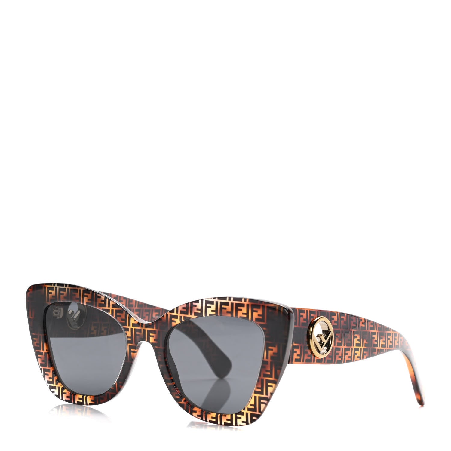 Fendi Acetate F is Fendi FF Cat Eye Sunglasses FF 0360/G/S Havana 1 of 7