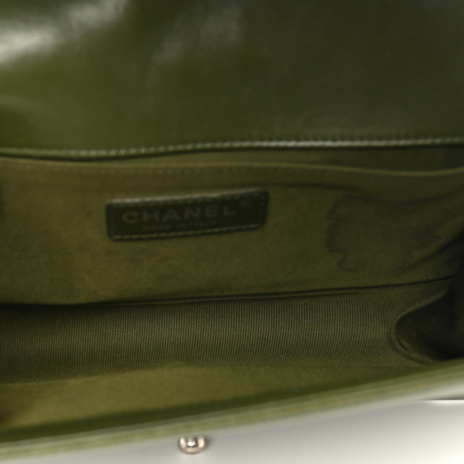 Chanel Lambskin Quilted Medium Boy Flap Green 6 of 11