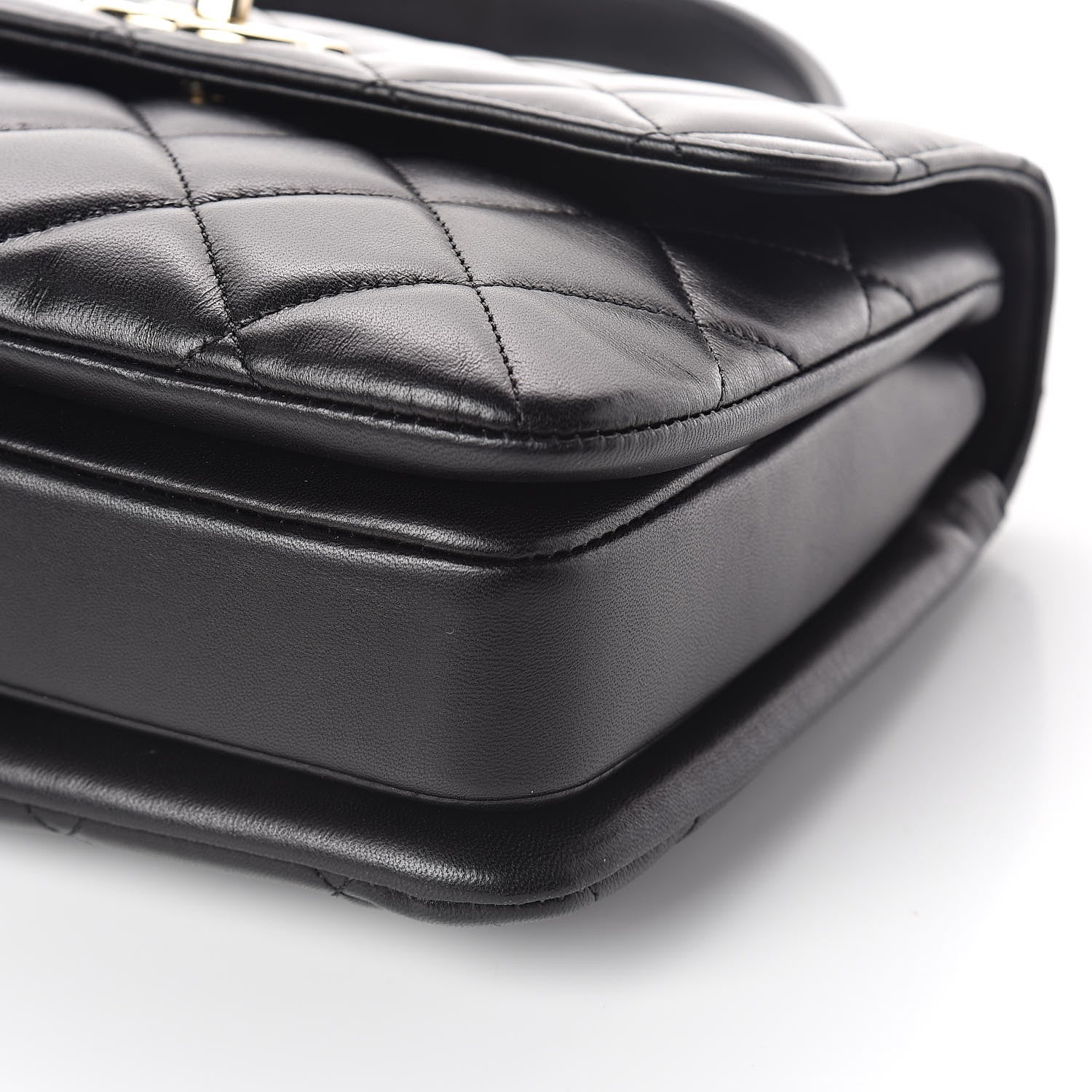 Chanel Lambskin Quilted Small Trendy CC Dual Handle Flap Bag Black 10 of 12